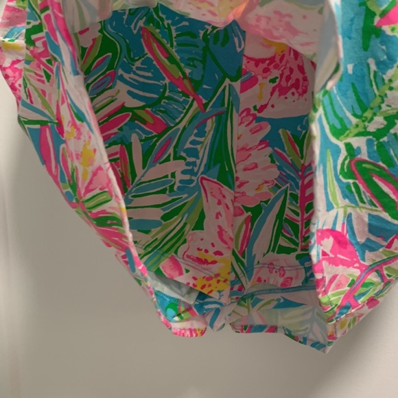 Lilly Pulitzer NWOT Lana Off-the-Shoulder Floral Romper Sz XS - Picture 4 of 4